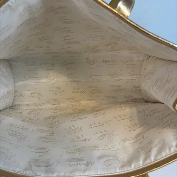 Bath & Body Works Disney Princess Gold Tote Bag Limited Edition 2025 NWOT - Picture 6 of 9